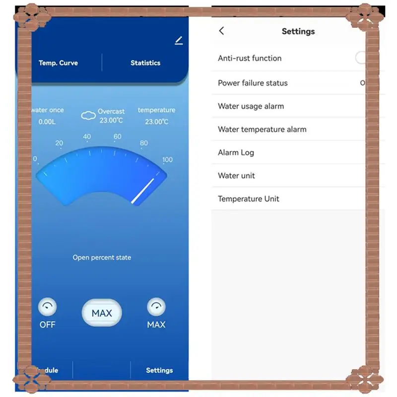 

24-часовая доставка 2X Tuya Smart Wi-Fi водяной клапан счетчик воды расход воды дисплей температуры воды контроллер управление через приложение ЕС