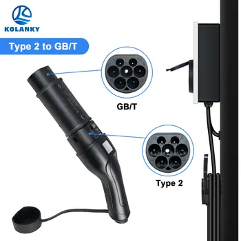 Kolanky 32A 7.2kW 22kW Type 2 轉 GBT 轉接器家用充電轉換器,適用於 GBT 中國電動車混合動力車 10 最佳銷售 22千瓦壁掛式電源 - №5