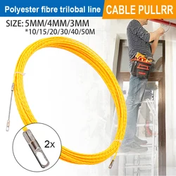 Dia.3/4/5mm estrattore per cavi Fish Tape Reel Wire Puller metallo fibra di vetro dispositivo di piombo costruzione Telecom elettricista Conduit Tool