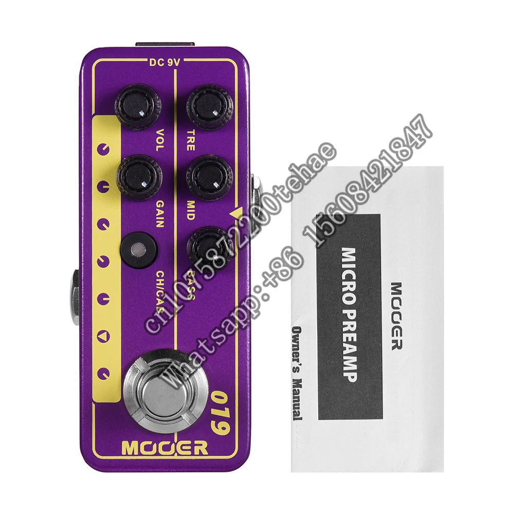 Mooer-Pedal de Efeito Rock Clássico, 70 Simulação Pedal Cabinet, Acústico Elétrico, 019, Uk Gold Plx, Micro Preamp, Acessórios de Guitarra