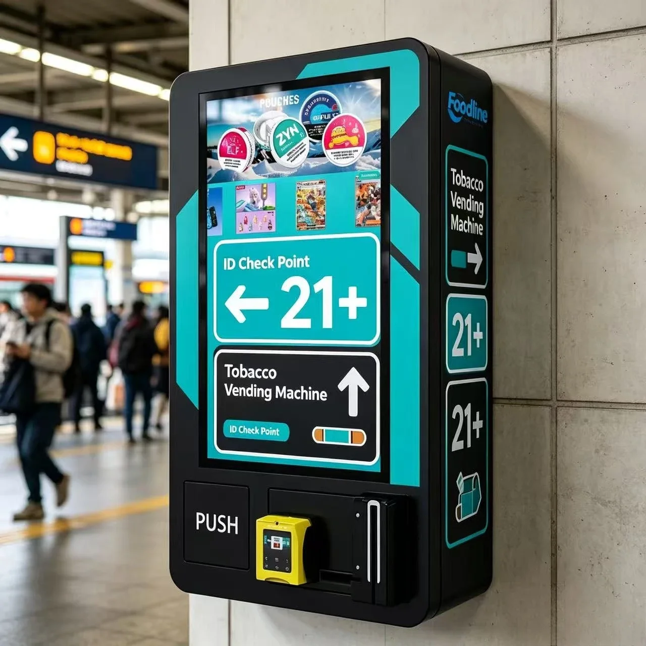 Wall-Mounted Mini Vending Machines Age Identification Tobacco Vending Machine Trading Card  Vending Machine