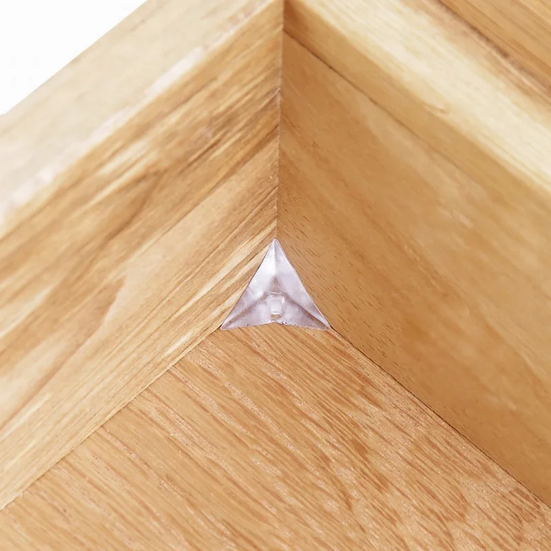 Dust Plug Anti Dust Corner Guards Clear Dustproof Edge Triangles Corner Protector for Furniture Cabinet Drawer Wardrobe Bracket