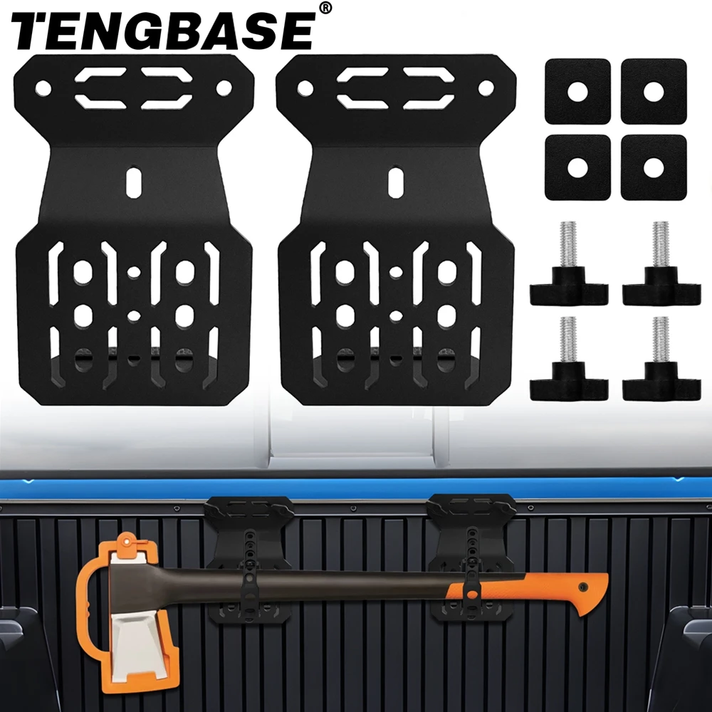 

For Toyota Tacoma Pickup Truck Bed Rail Mount Brackets Bed Rail Shovel Bracket Tool Mount Holder Easy Installation