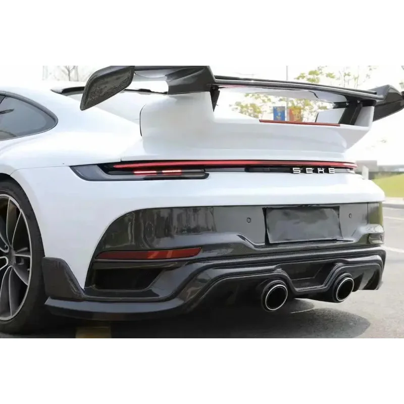 Kit de carrosserie en Fiber de carbone sèche pour 911 911.1 992.1 992.2 Upgr pour TE-CHART GT Kit de carrosserie de pare-chocs de voiture Kit de carrosserie large