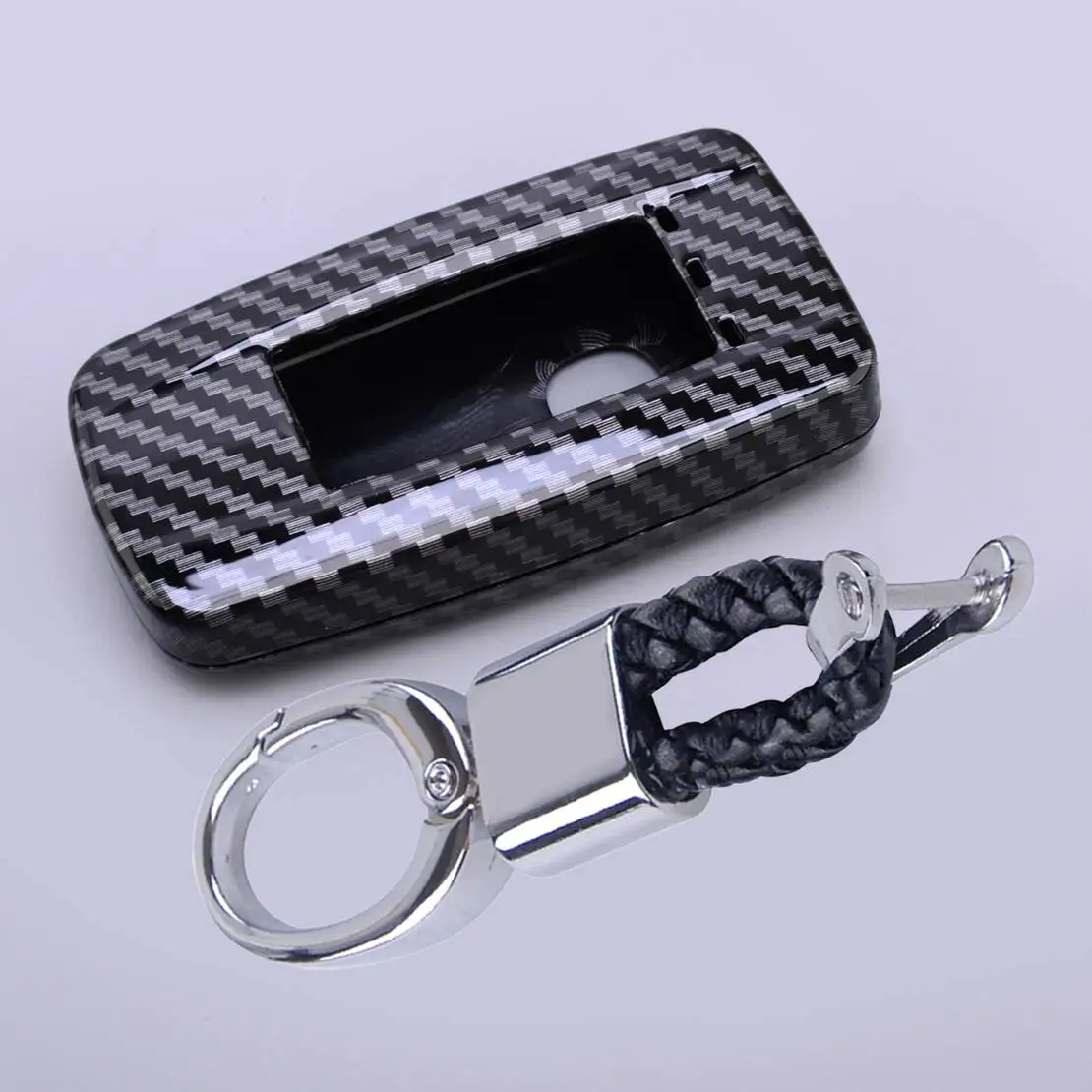 NEW 5 Buttons Car Remote Key Fob Cover Case & Braided Keychain Fit for Acura TLX MDX RDX RLX ILX