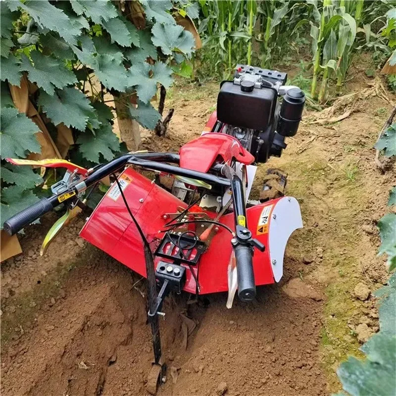 【Best Sale】Flue-cured Tobacco Planting Trenching And Ridging Machine Hand-held Agricultural Rotary Tiller