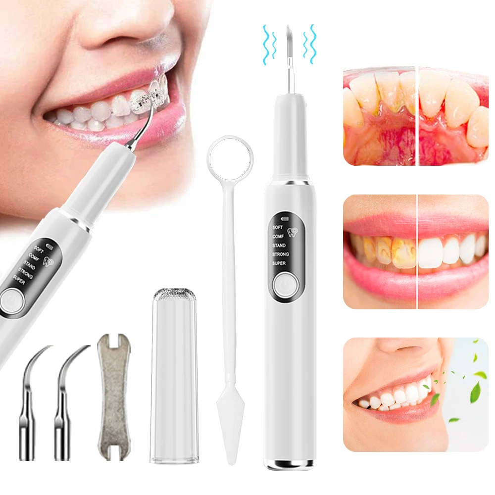 เครื่องขูดหินปูนอัลตราโซนิก กำจัดคราบหินปูน คราบพลัค และคราบหินปูนในช่องปาก เครื่องทำความสะอาดฟันด้วยคลื่นอัลตราซาวด์