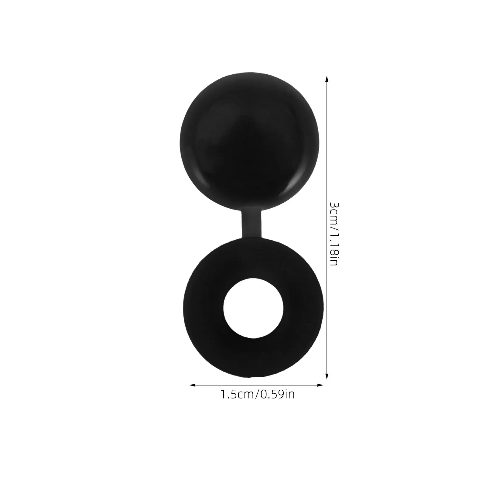 100Pcs Screw Covers Plastic Hinged Screw Cover Caps for Furniture Decoration Hidden Hurricane Shutter Bolt Covers