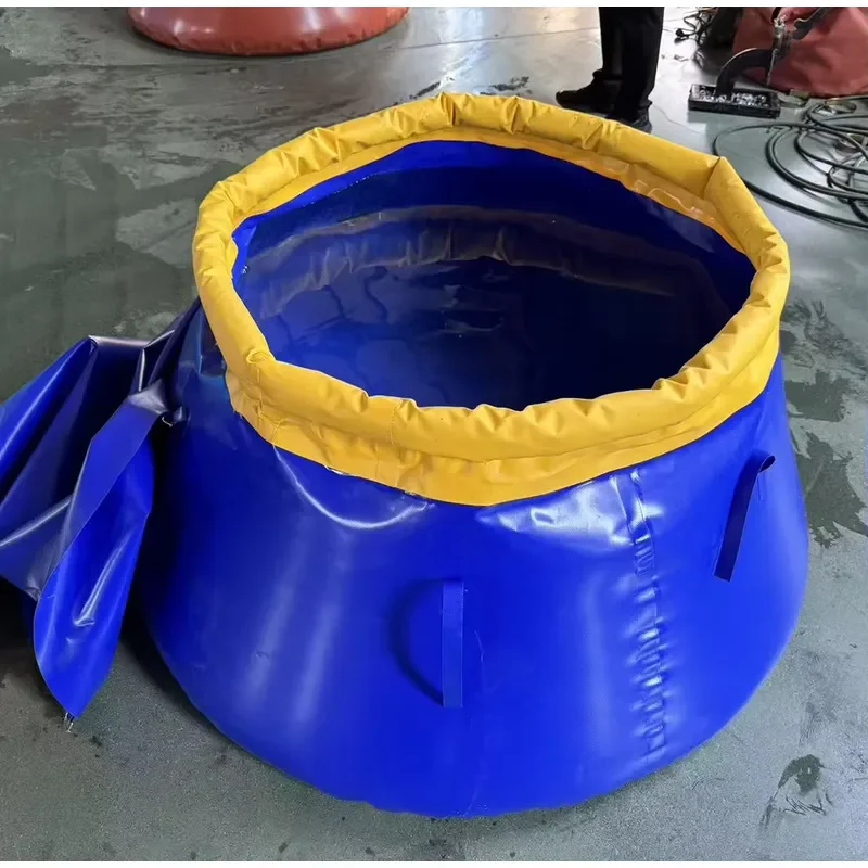 Factory Price Portable Durable Top Open Collapsible PVC Tarpaulin Flexible Foldable Water Collection Tank
