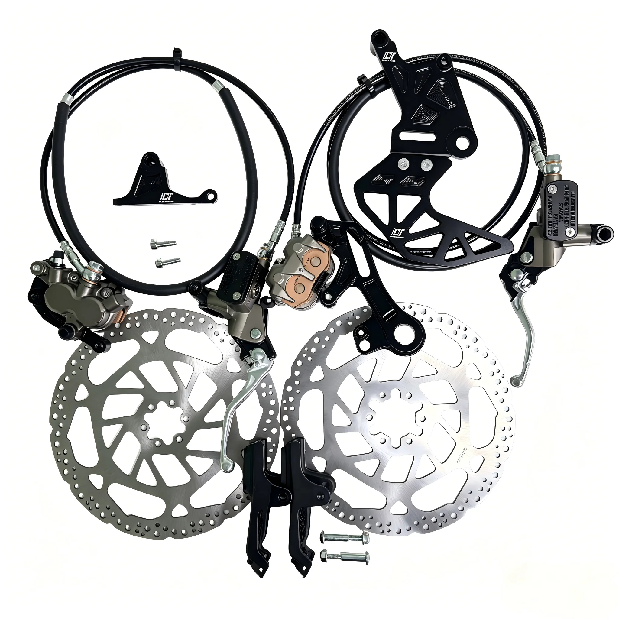 Kit de Caliper de Freno Hidráulico Delantero y Trasero para Sur-Ron Ultra Bee, Piezas de Mejora del Sistema de Frenos para Light Bee LBX