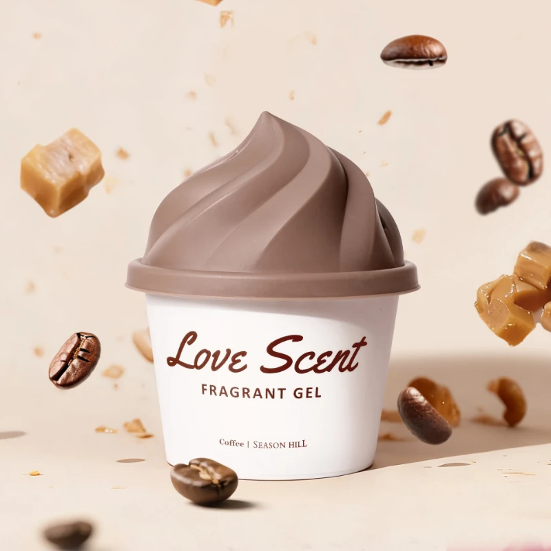 

Ice Cream Solid Perfume Bedroom Air Freshener Caramel Coffee Strawberry Long-lasting Odor Removal Fruity Scent Home Deodorizer