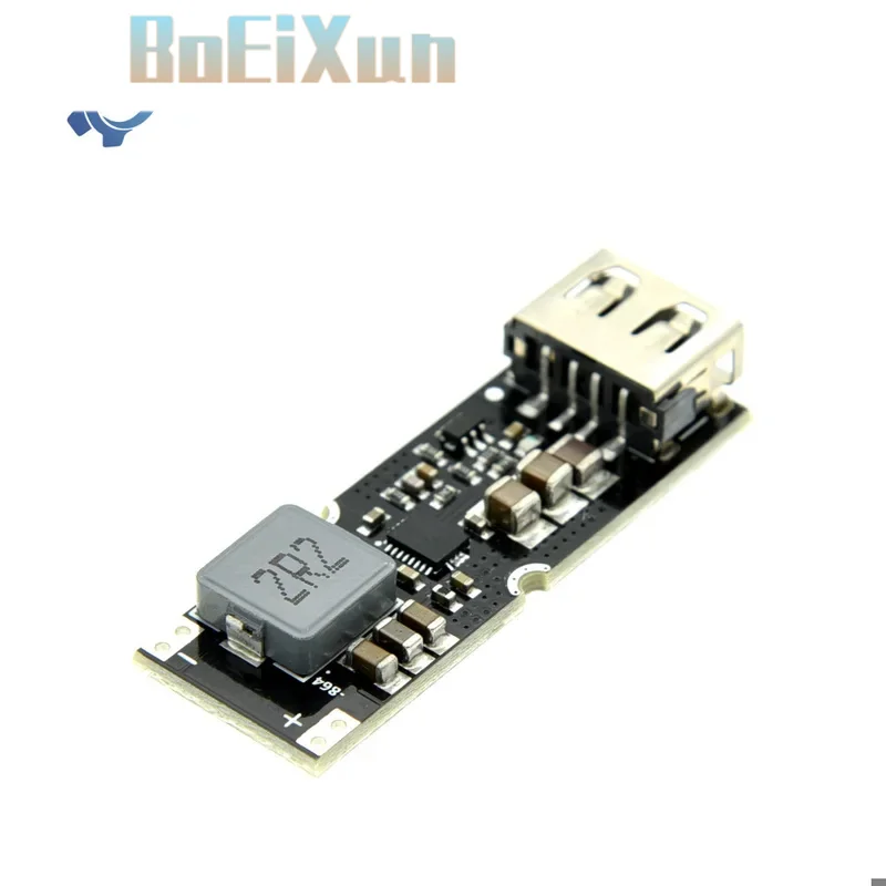 1-10PCS TPS61088 Module 3.7V 4.2V to 5V 9V 12V USB Output Single Cell Li-ion Power Board QC2.0 QC3.0 Fast Charge