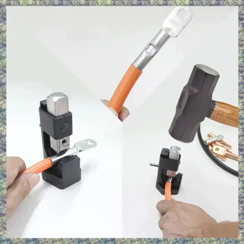 WON Electrician Wire Terminal Welding Lug Cable Hammer Crimper Crimping Tool Riveting Plier For From 16 To 4/0 Gauge Au 20