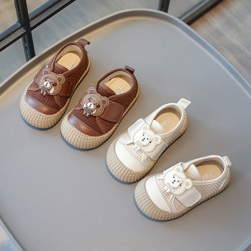 

Кроссовки Детские с мультяшным медведем, на мягкой подошве