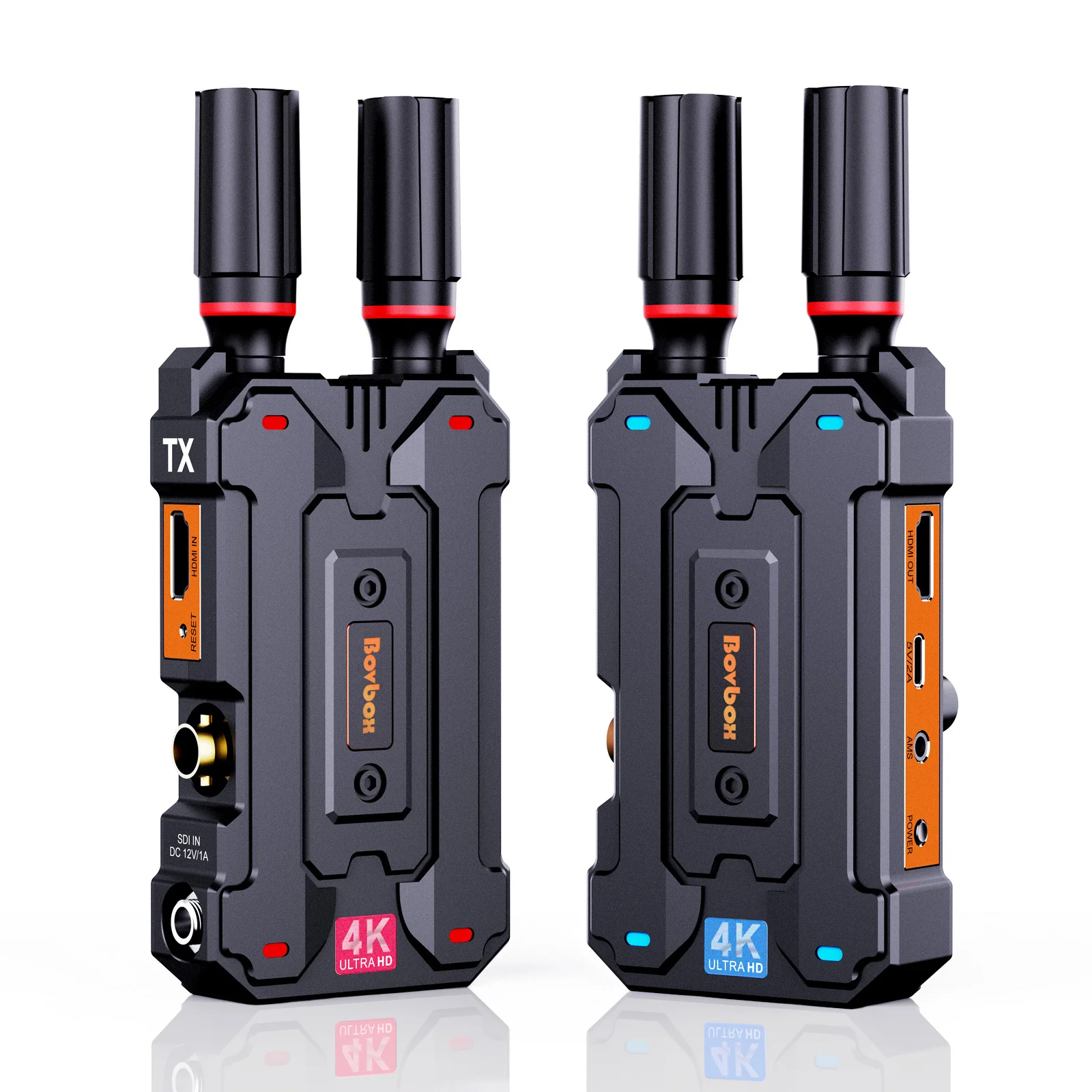 MSSDI & HDMI 1000FT/305Meters 4K Wireless Video Transmitter and Receiver Use for Live Streaming Outdoor Events Can Go Through Wa