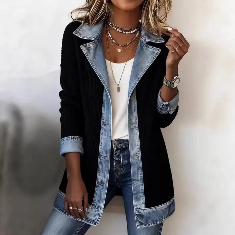 Manteau Décontracté 2026 Nouvelle Collection Automne – Veste Longue Élégante et Ajustée à Manches Longues pour Femme – Blouse Streetwear