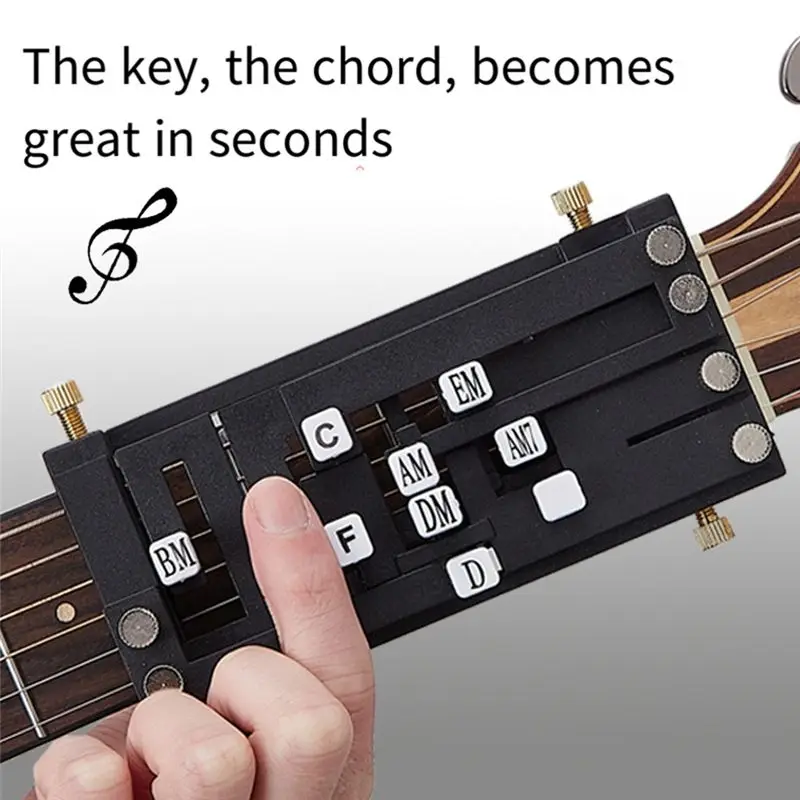 AEF5-Guitar Folk Classical Chord Assist One-Key Chord Device Button Key-Press Automatic Assist For Kids Beginners