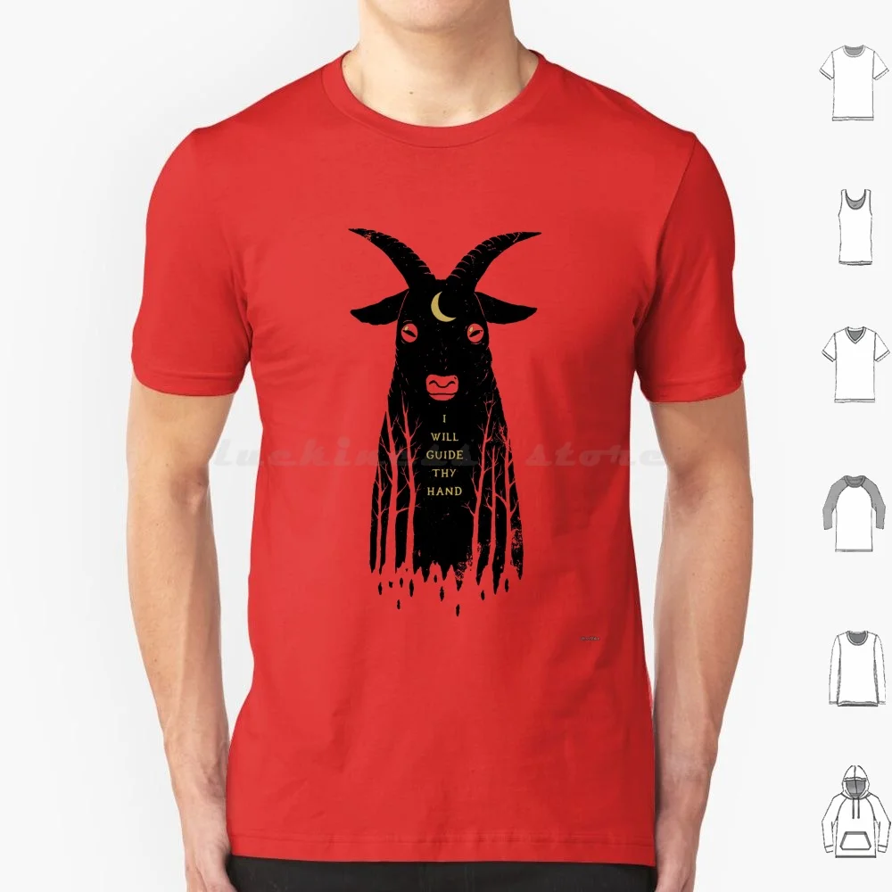 Guide Thy Hand T Shirt Big Size 100% Cotton Demon Magic Satan Devil Spells Occult Creepy Spooky Horror Witch Black Phillip