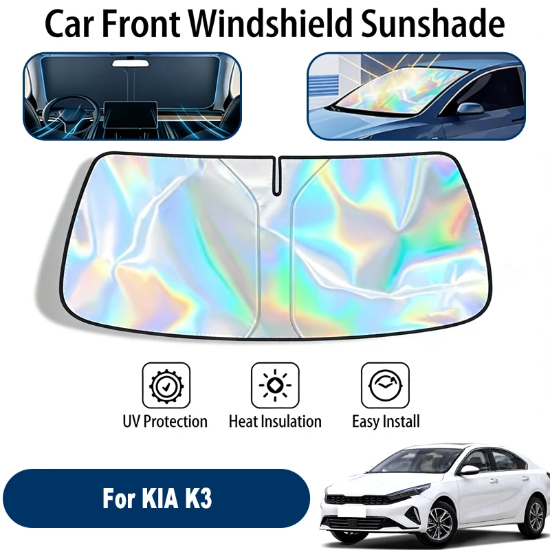 

Windshield Sun Shade For KIA K3 Foldable UV Reflective Front Window Sun Protection Cover Accessories