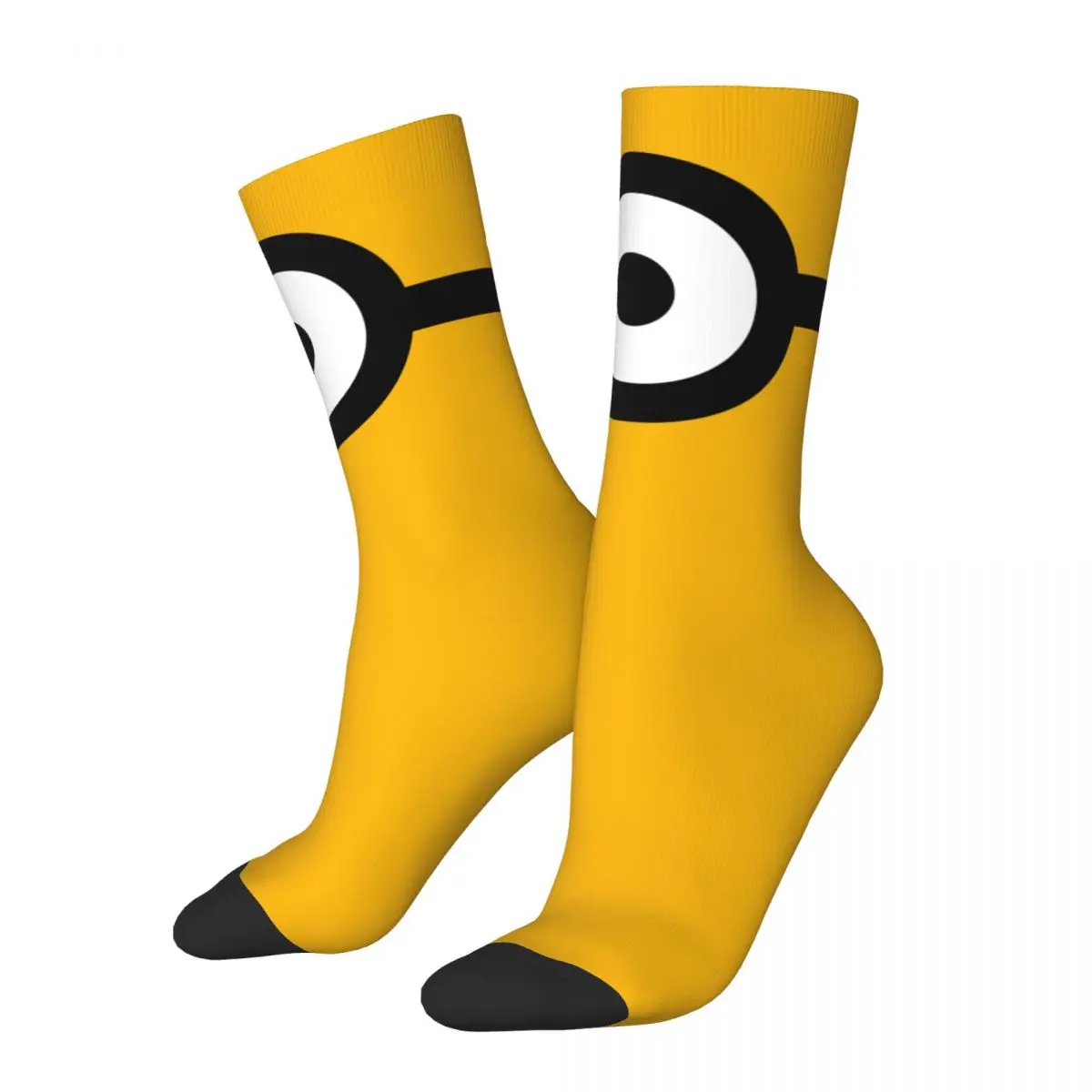 Cute Minions Men's Socks Retro Harajuku Despicable Me Minions Street Style Novelty Seamless Crew Sock