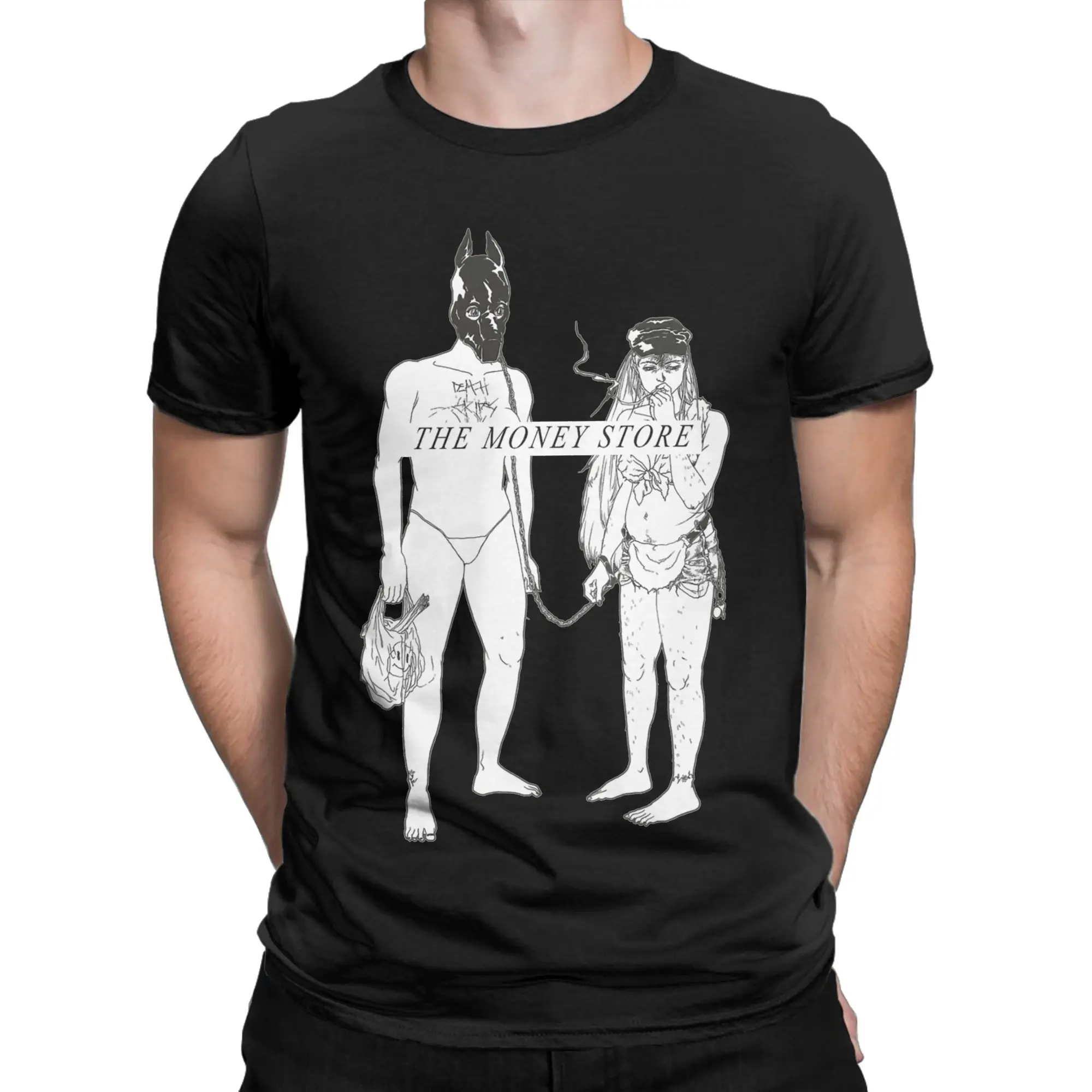 Men's Death Grips The Money Store Cover T Shirt  Cotton Tops Vintage Short Sleeve Crew Neck Tees Birthday Gift T-Shirts