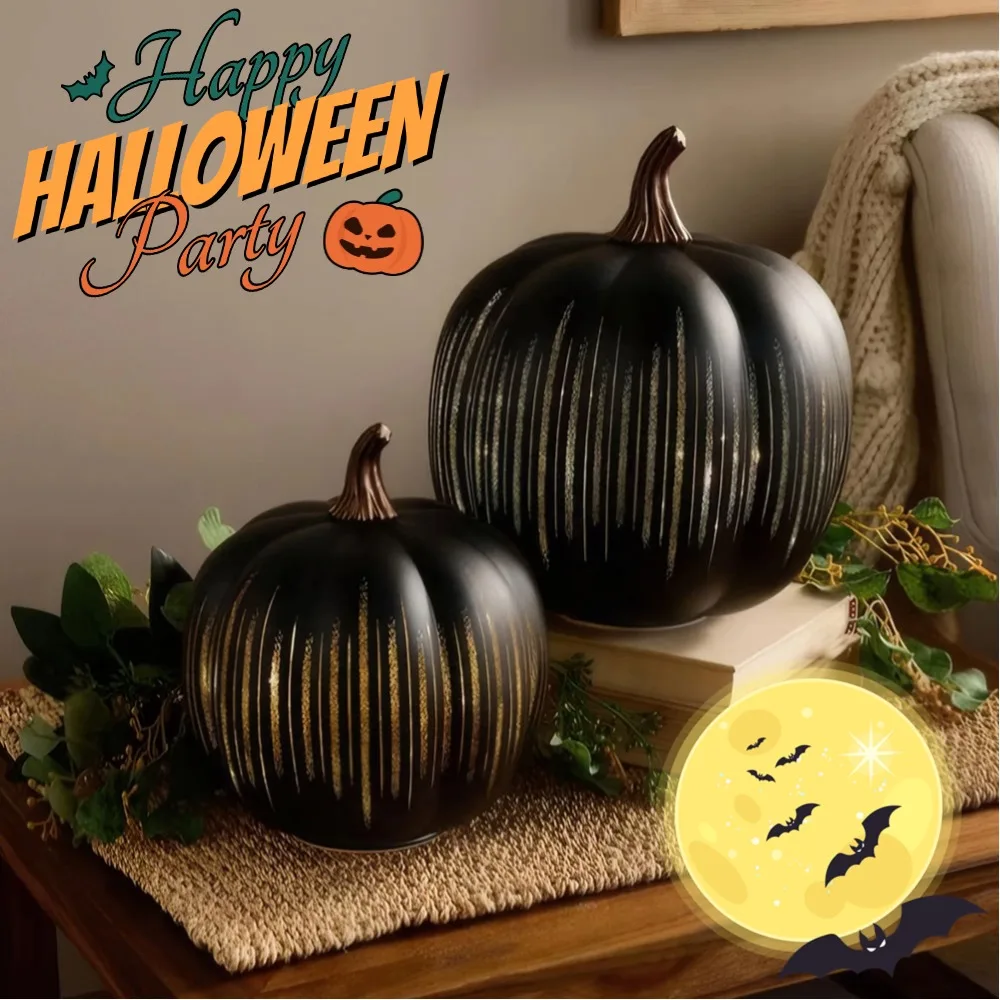S/L 할로윈 반짝이 호박 램프 홈 데스크탑 장식품 휴일 조명 LED 반짝이 조명 할로윈 파티 장식