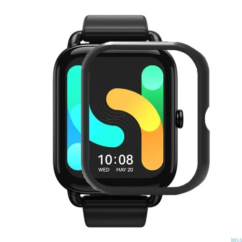 R91A 스마트 워치 방지 방지 케이스 방수 보호자 충격 방지 하우징 하드 슬리브 프레임 범퍼 쉘 RS4에 적합합니다.