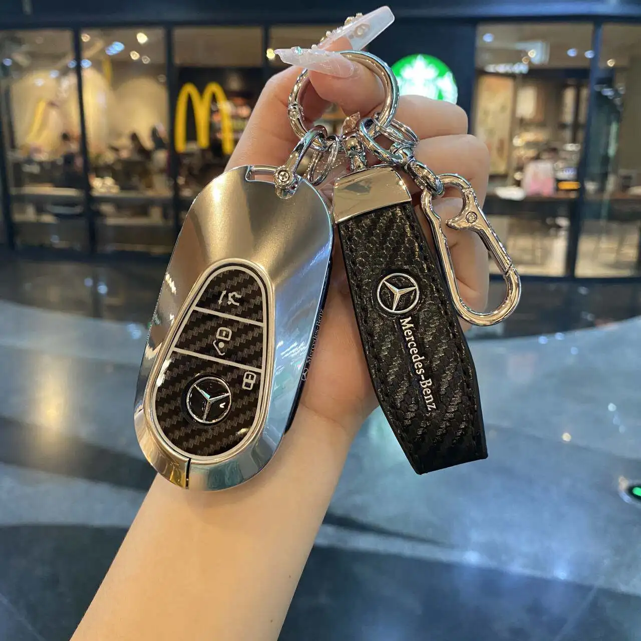 Mercedes Benz new C-Class keyset c200l/c260l bag glc260l buckle S-Class s400l car eqe/eqs protective shell