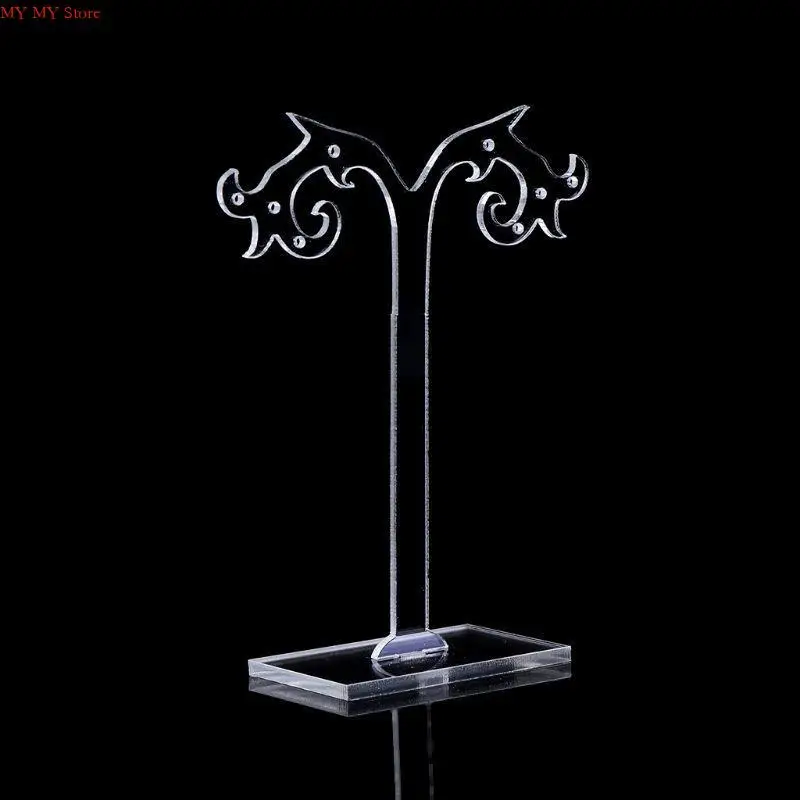 N1he أقراط أكريليك حامل حامل شجرة الأذن شكل أذن شاشة حامل المجوهرات حامل