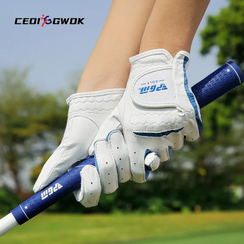 

CEOI GWOK Golf Gloves Premium Sheepskin Golf Gloves for Kids Breathable Sports Gloves for Optimal Grip and Performance In Pairs