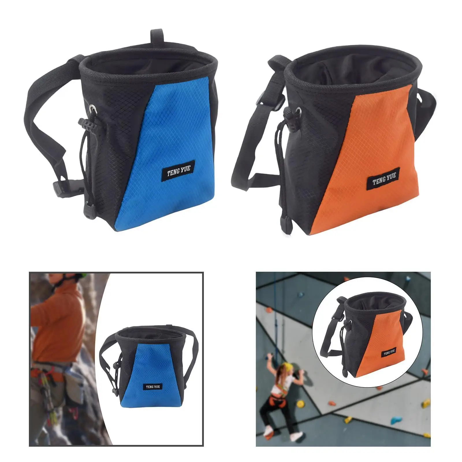 

Chalk Bag Organizer Lightweight Reusable Versatile Equipment Drawstring Pouch