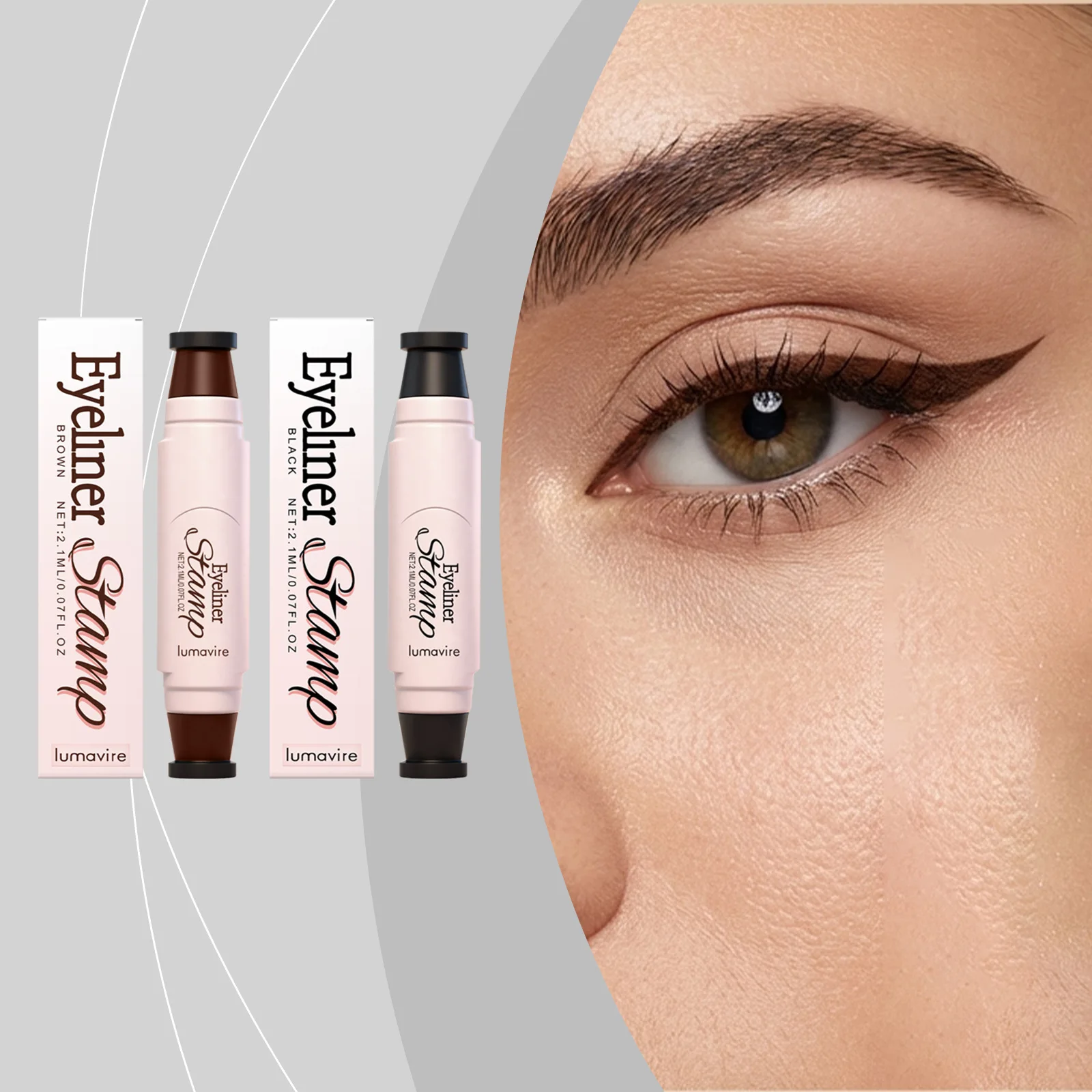 Delineador de Ojos a Prueba de Agua en Formato de Sello - Pigmentado, Suave, Resistente a las Manchas, de Larga Duración y Fácil de Usar para una Definición Perfecta de los Ojos