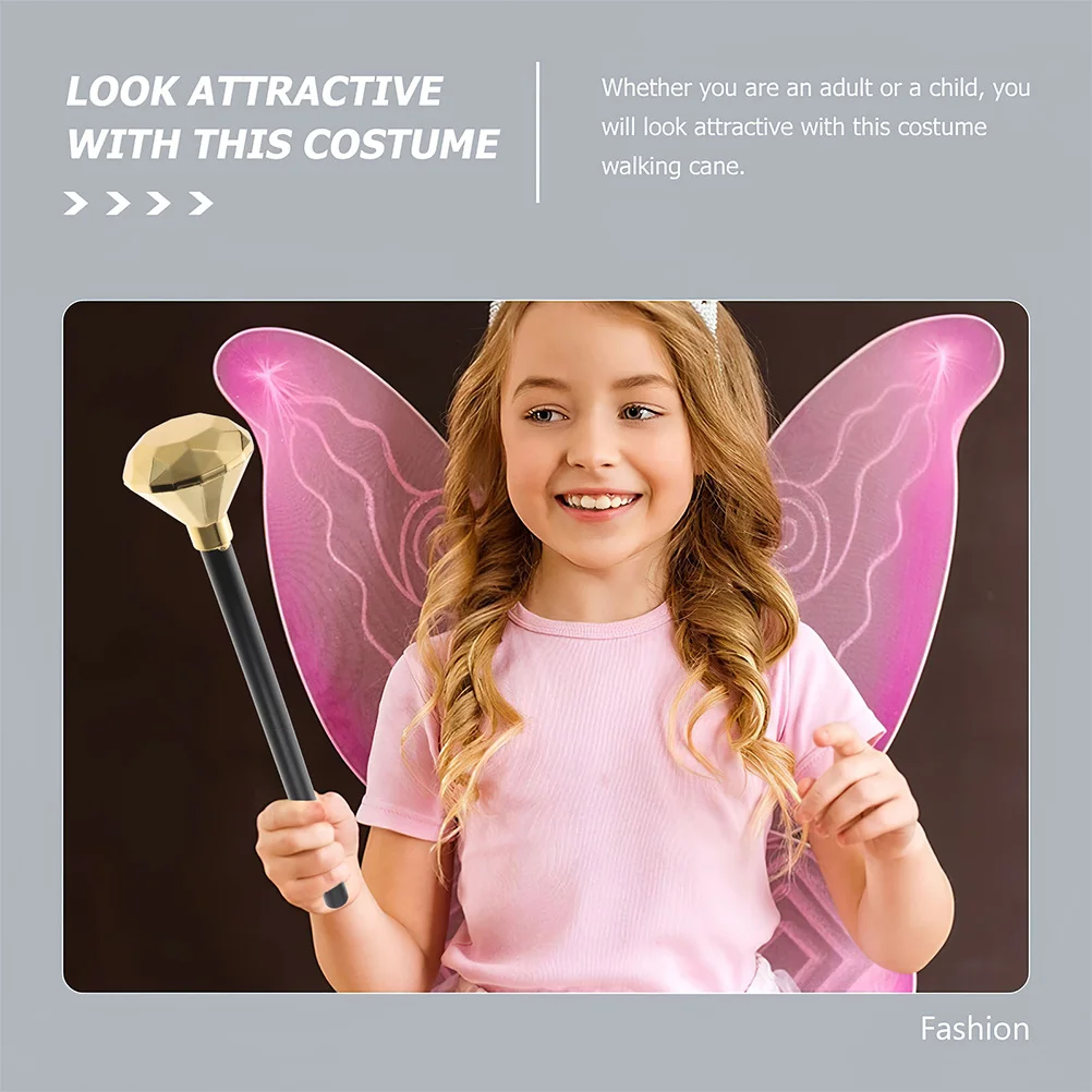 3 stuks Diamond Scepter King Cosplay Accessoires Plastic Halloween Kostuum Prop Stage Performance Foto Prop Scepter Speelgoed