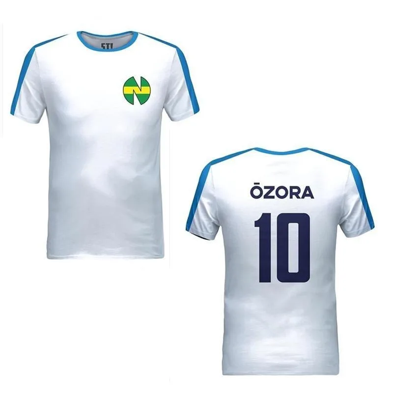 Japan Anime Captain Tsubasa Men Jersey T-shirt Summer Short Sleeve Women Tee Shirt  Ozora Tsubasa Cosplay Custom Children Tops