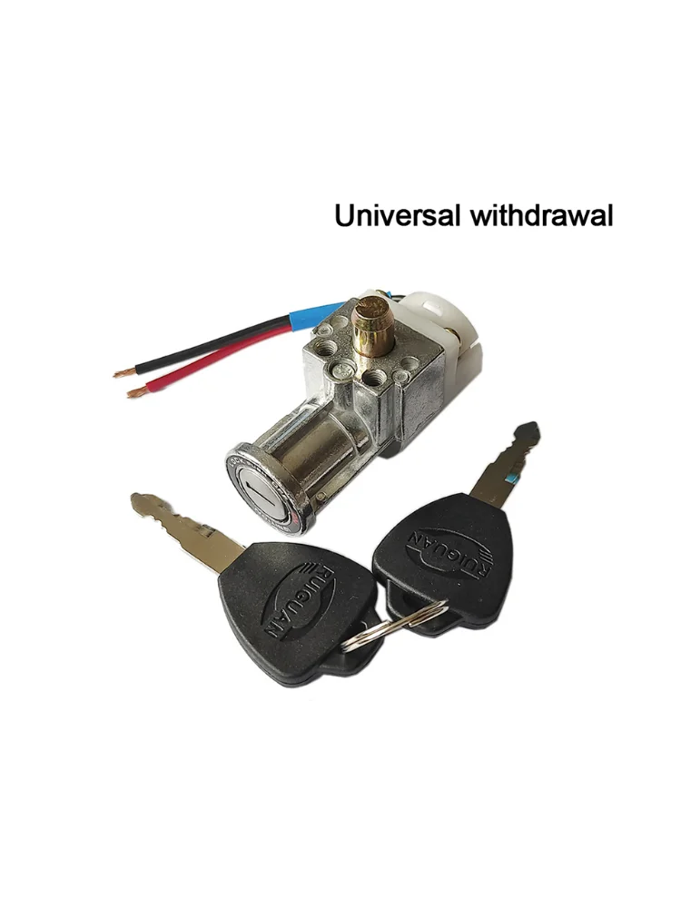 AliExpress NONE Universal Electric Bicycle Lithium Battery Box Lock Big Head Lock Electric Vehicle E-bike Lithium Battery Lock On/Off