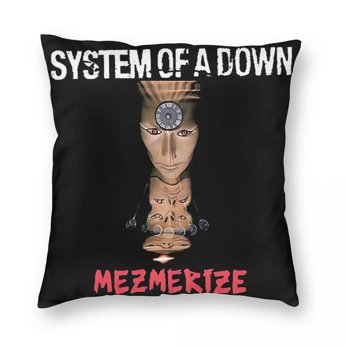 System Of A Down Band Square Pillowcase Pillow Cover Cushion Zip Decorative Comfort Throw Pillow for Home Sofa