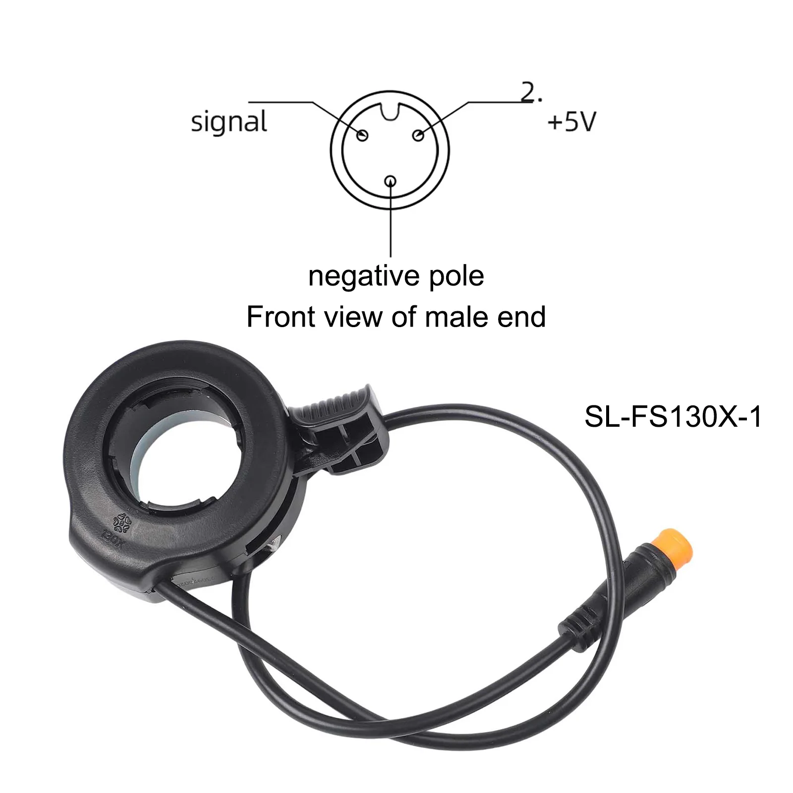 

Ebike Thumb Throttle for Electric Scooters Lightweight ABS Material Waterproof Connector for Enhanced Stability
