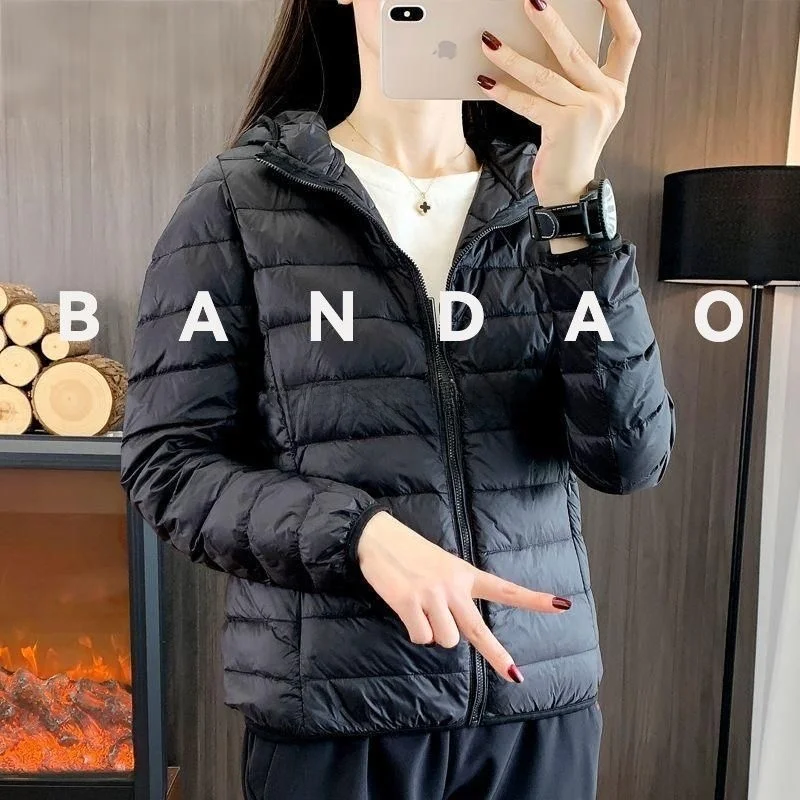 

Lightweight Padded Cotton Jaet Hooded Women's Inner Coat Men's Casual Warm ort Sle Faionable Winter Coat