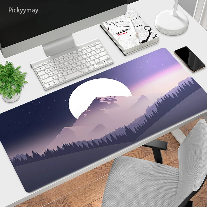 

Moon Mousepad Gamer Mouse Mats Keyboard Gaming Mouse Pad Anime Scenery Deskmat Pc Gamer Complete Desk Mat Deskpad Varmilo