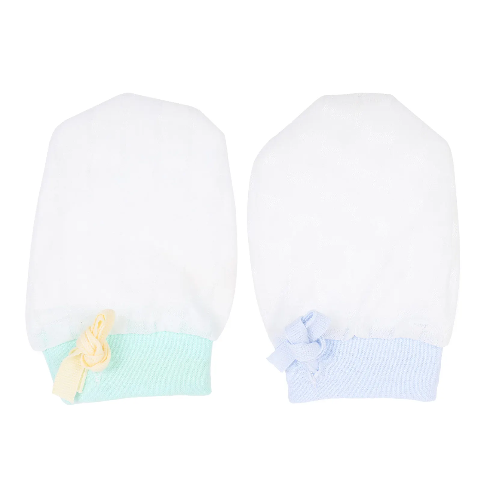 

2 Pairs Newborn Ice Silk Mittens H Protectors No Scratch Baby Gloves Face Guard Premium Quality Soft Comfortable
