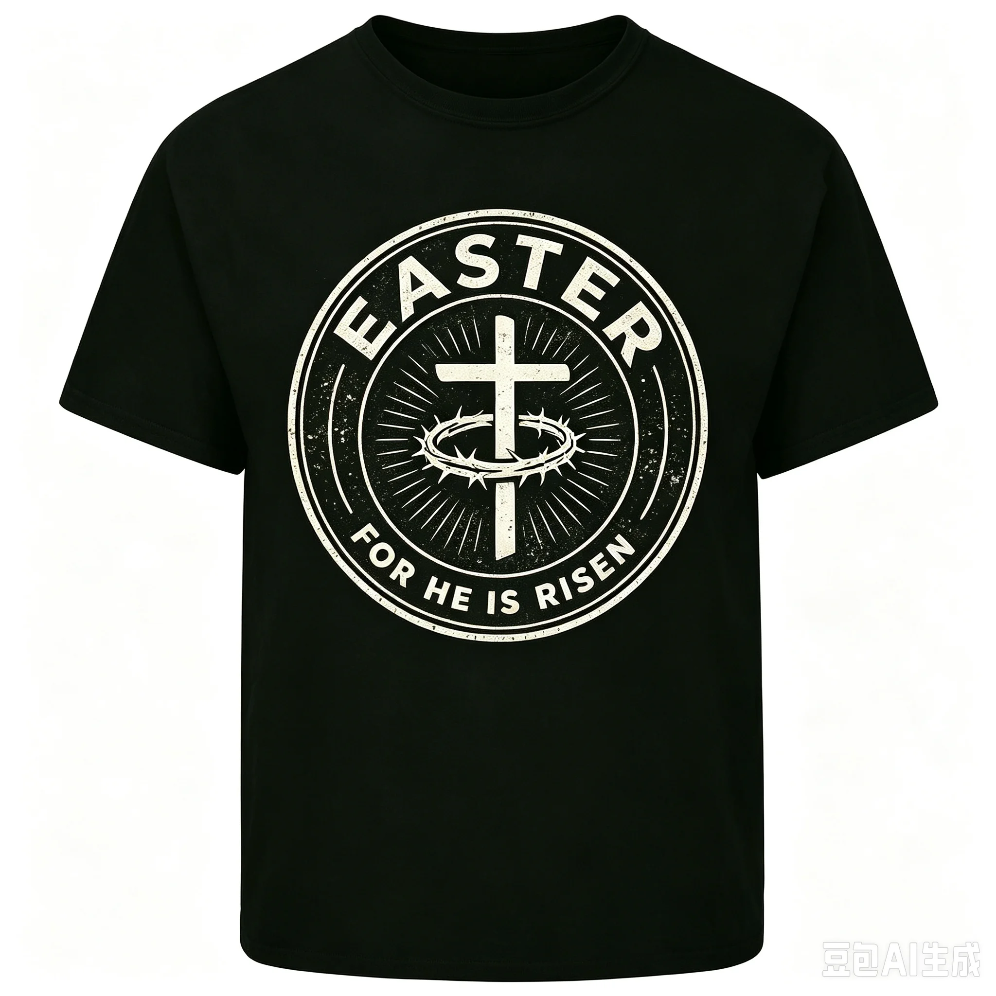 Men'S Fashion Easter - T-shirt da uomo cristiana per Pasqua,