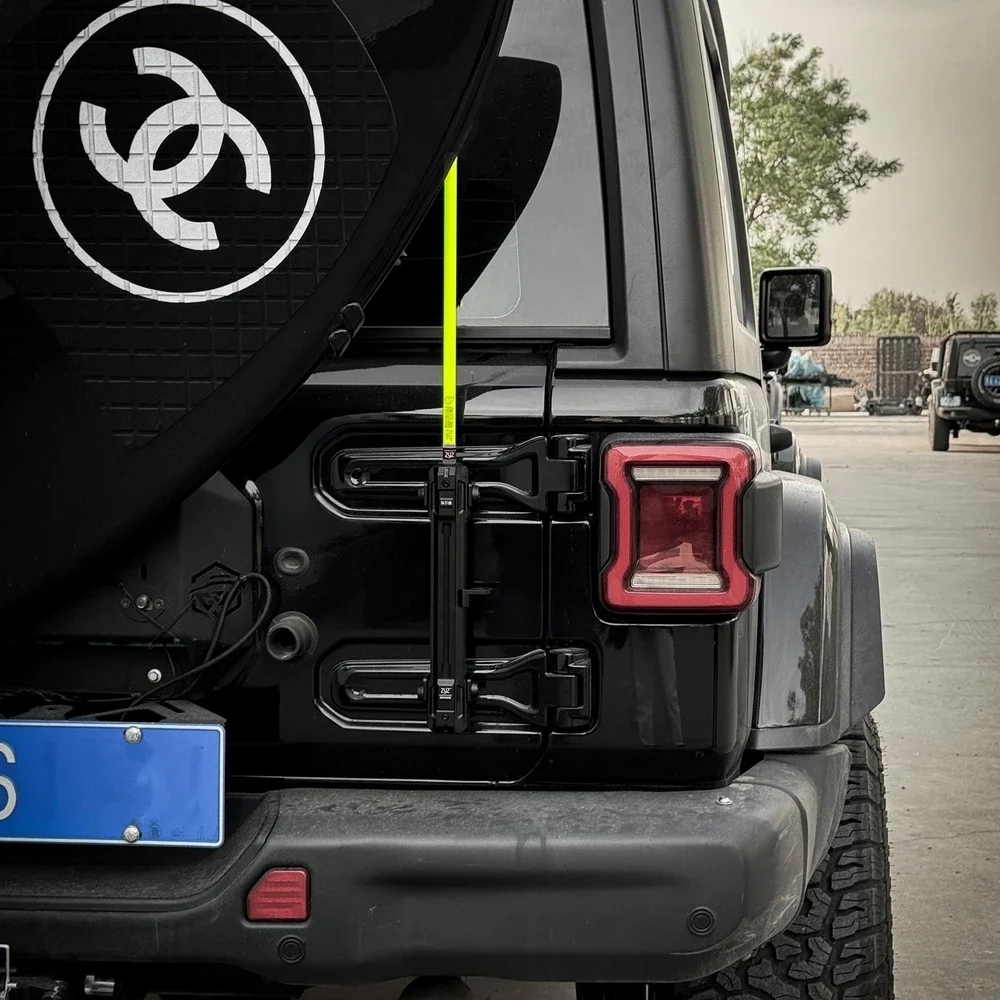 One Set Lantsun JL1323  Aluminum Alloy Flagpole with Antenna for jeep for wrangler JK and JL