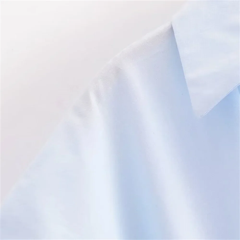 Pop 2024 Herbst Neues Produkt Damenmode Stil Schlankheitskragen Kurzarm Hemd Stil Midikleid