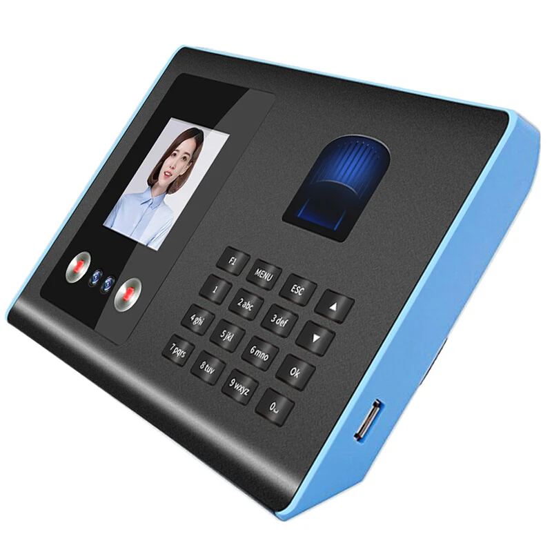 Efficient FA01 Face/Fingerprint/Password Time Attendance Recorder with 2.8" TFT Display 1-Year Warranty for Office Time Tracking