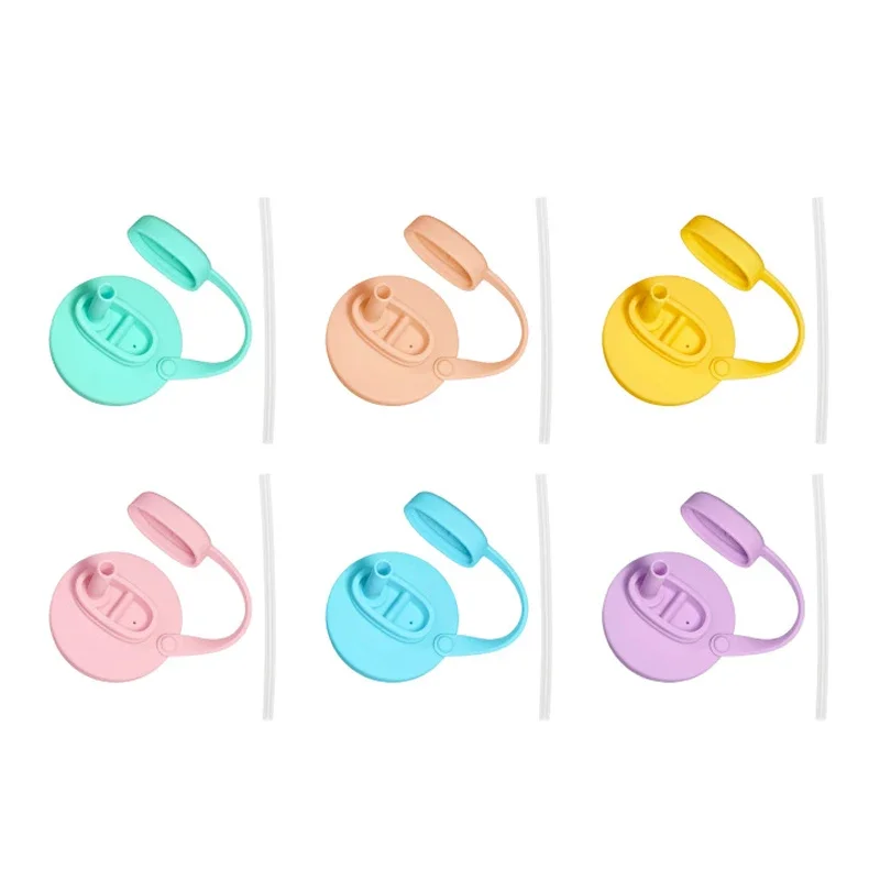 1PCS Silicone Soda Can Cover with Sealed Straw Reusable Beverage Cup for Canned Drinks Creative Drink Holder with Built-in Straw