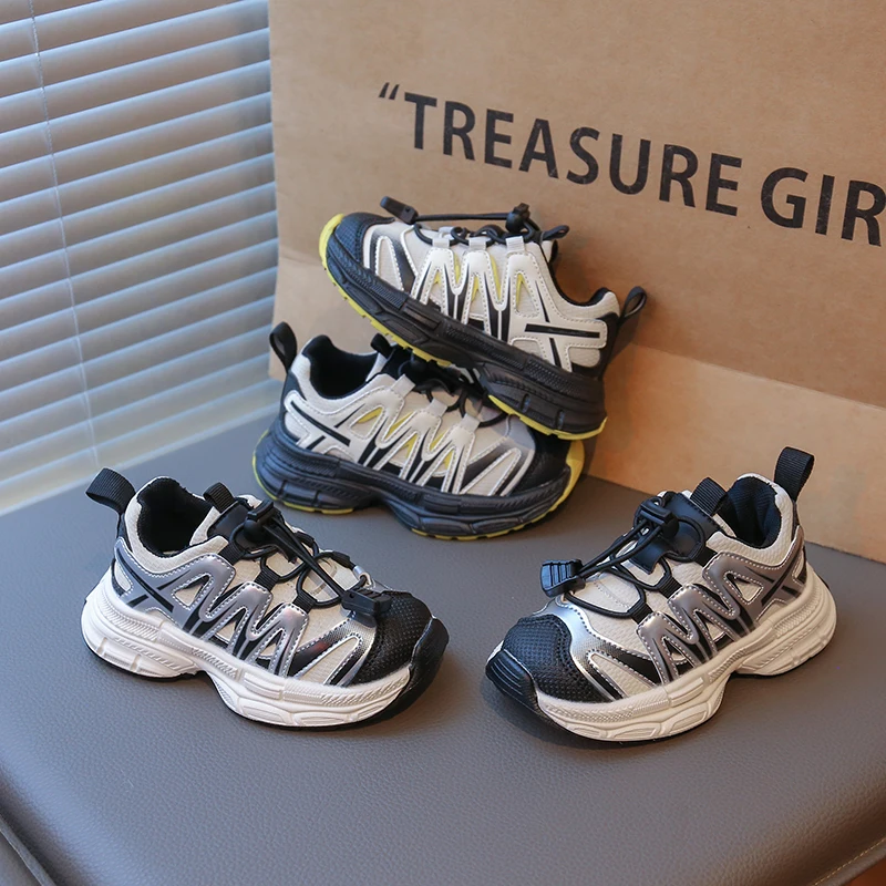

2025 Spring Children's Casual Shoes Classic Girls and Boys Outdoor Running Soft Bottom Anti slip Fashion Flexible Walking Shoes