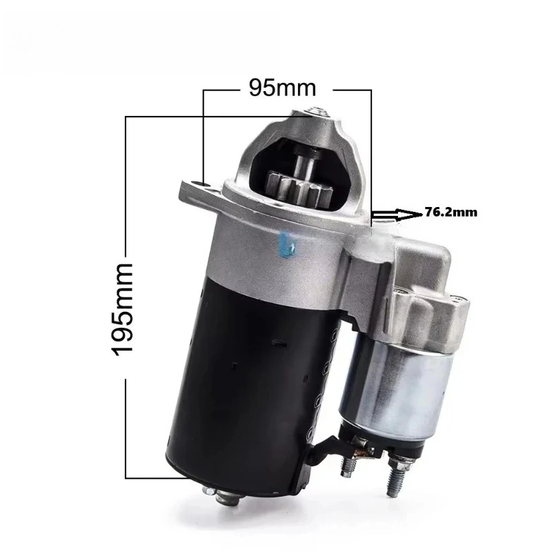 0001107107 SHALUO Brand Generator Starter Motor 5840244 12V 1.1KW 11T Teeth Copper for LOMBARDINI Engine Parts
