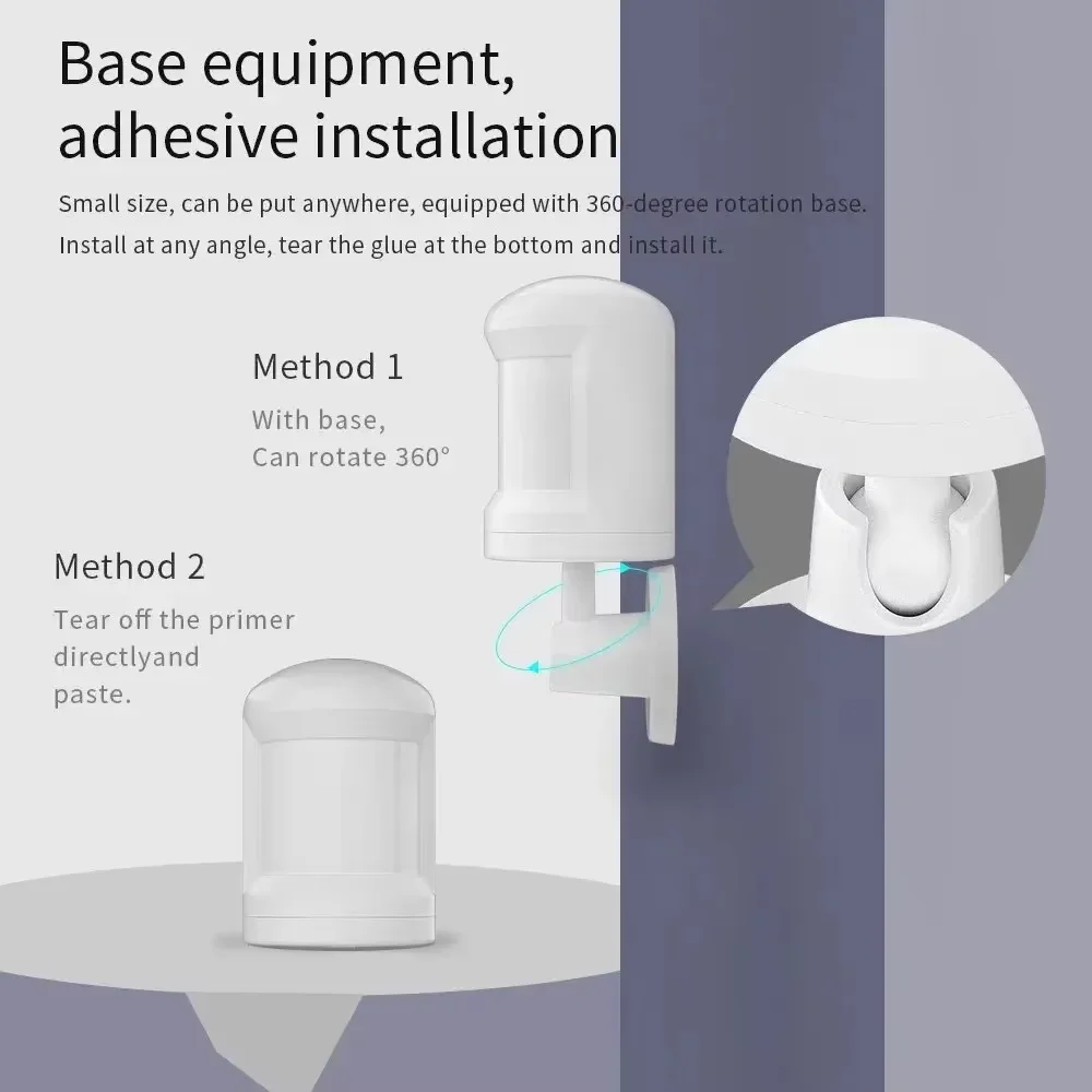 Tuya ZigBee 3.0 Sensor Gerak Manusia Pintar Sensor PIR Sinar Inframerah Sakelar Lampu Penerangan Nirkabel Sensor Deteksi Tubuh Manusia