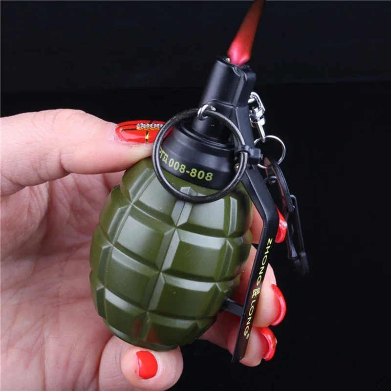 Creative and Popular Metal 808 Soviet PKA Grenade Large Simulation Military Grenade Prop Model Windproof Lighter