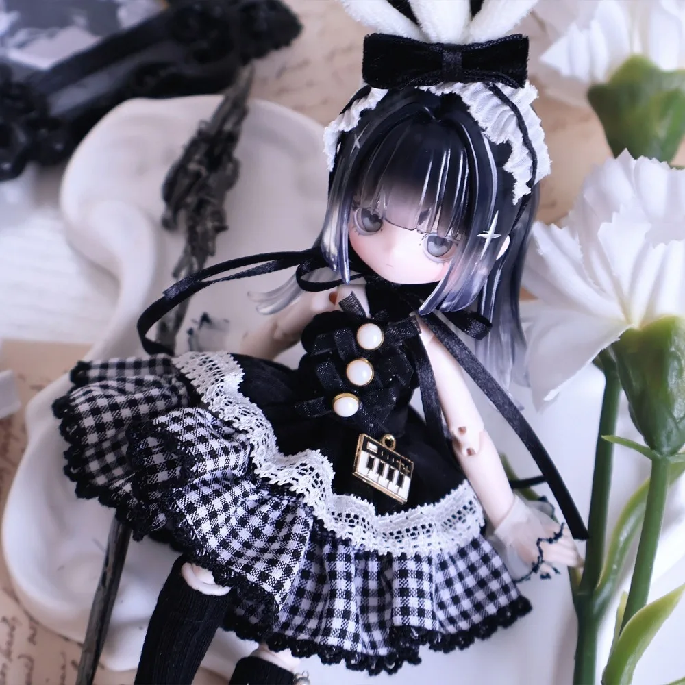 The adorable piano rabbit series 8-12 inch BJD dolls' clothes, 11-17 cm human-sized dolls, 1:8 skirt set view 5